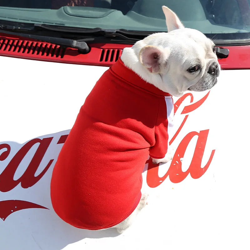 Stylish Baseball Dog Jacket for Winter - Perfect for Small to Medium Dogs, French Bulldogs, and Chihuahuas!