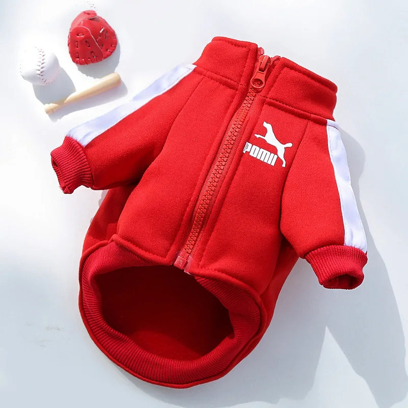 Stylish Baseball Dog Jacket for Winter - Perfect for Small to Medium Dogs, French Bulldogs, and Chihuahuas!